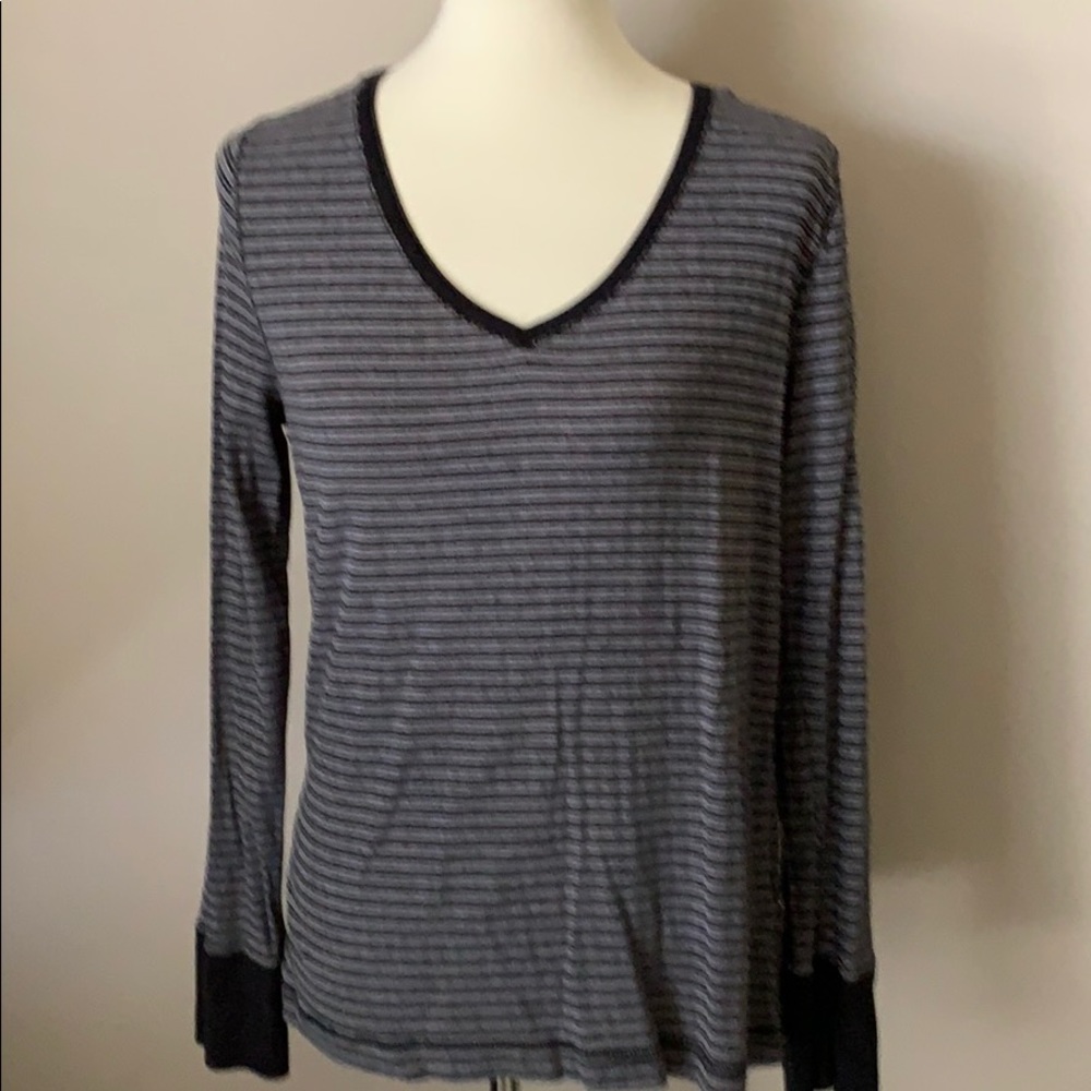 Striped Long Sleeve Tee * Faded Glory * Size XL
